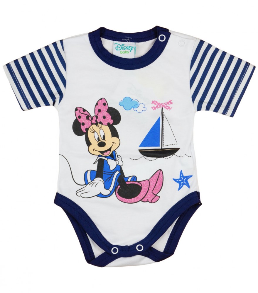 babashop.hu - Disney Minnie csíkos tengerész stílusú baba body (kombidressz)