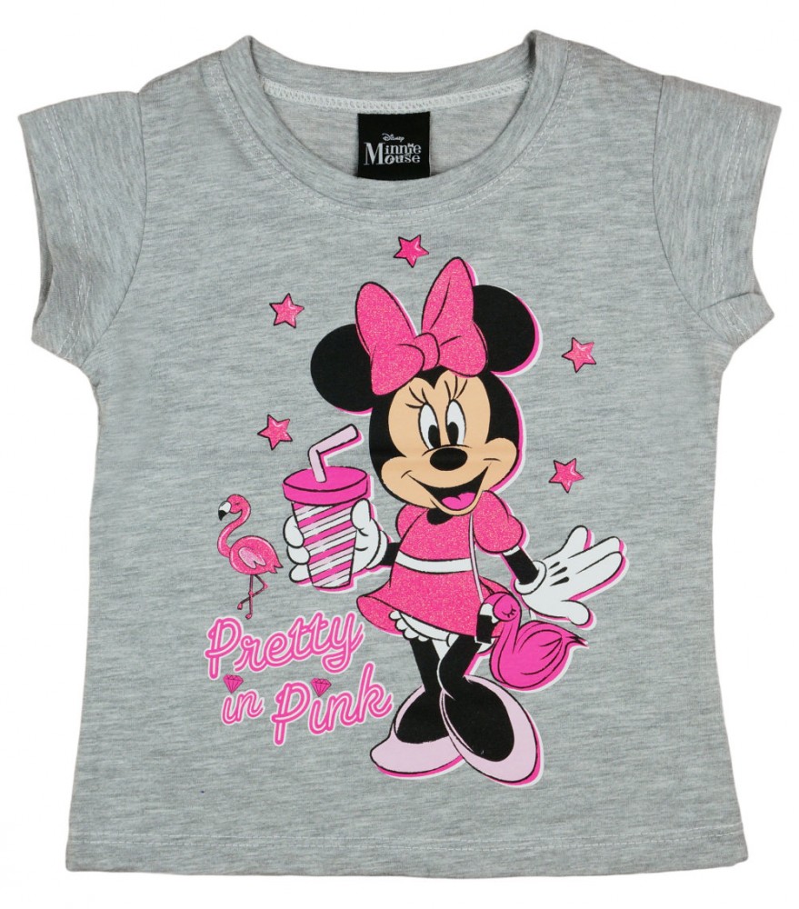 babashop.hu - Disney Minnie csillámos rövid ujjú kislány póló