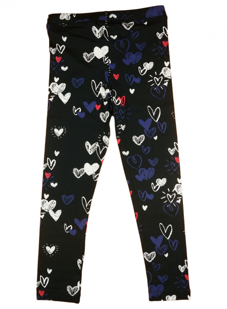 babashop.hu - Lányka szívecskékkel nyomott hosszú leggings (TUR)