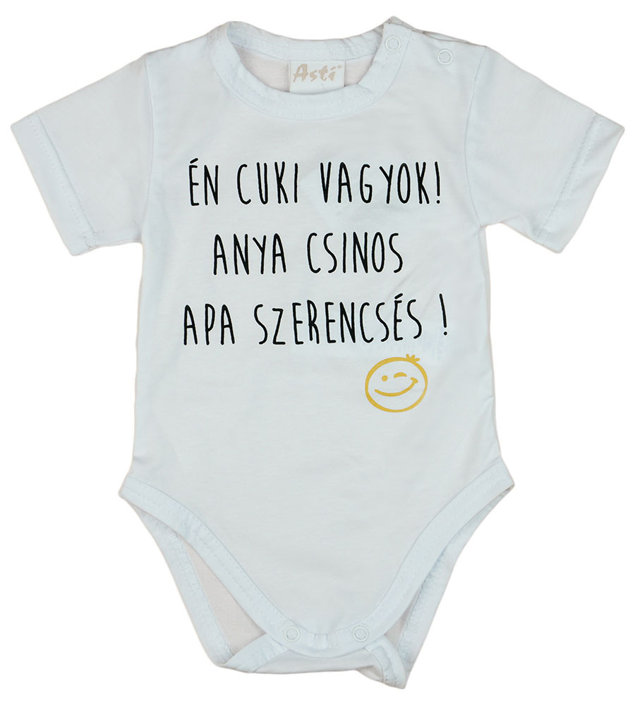 babashop.hu - Feliratos rövid ujjú baba body