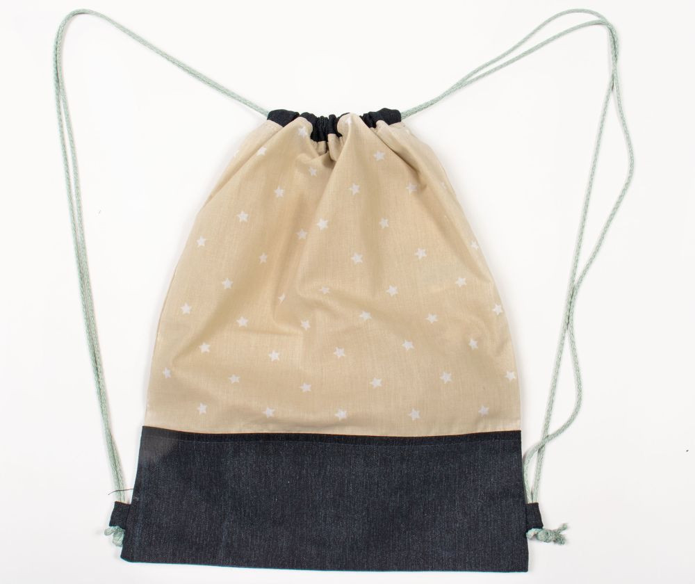 babashop.hu - Tornazsák- farmer anyaggal erősített