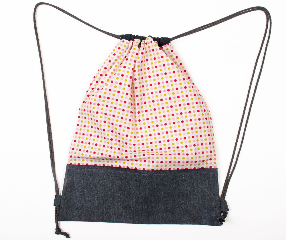 babashop.hu - Tornazsák- farmer anyaggal erősített