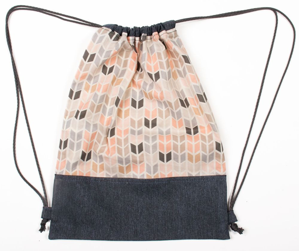 babashop.hu - Tornazsák- farmer anyaggal erősített