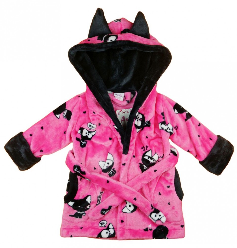 babashop.hu - Pink cicás wellsoft kislány köntös