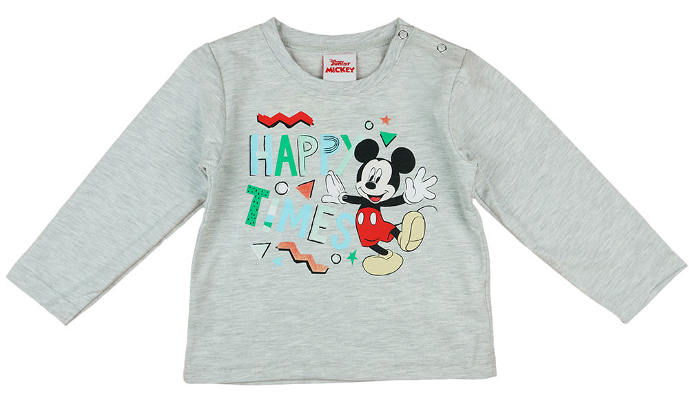 babashop.hu - Disney Mickey Happy times hosszú ujjú fiú póló