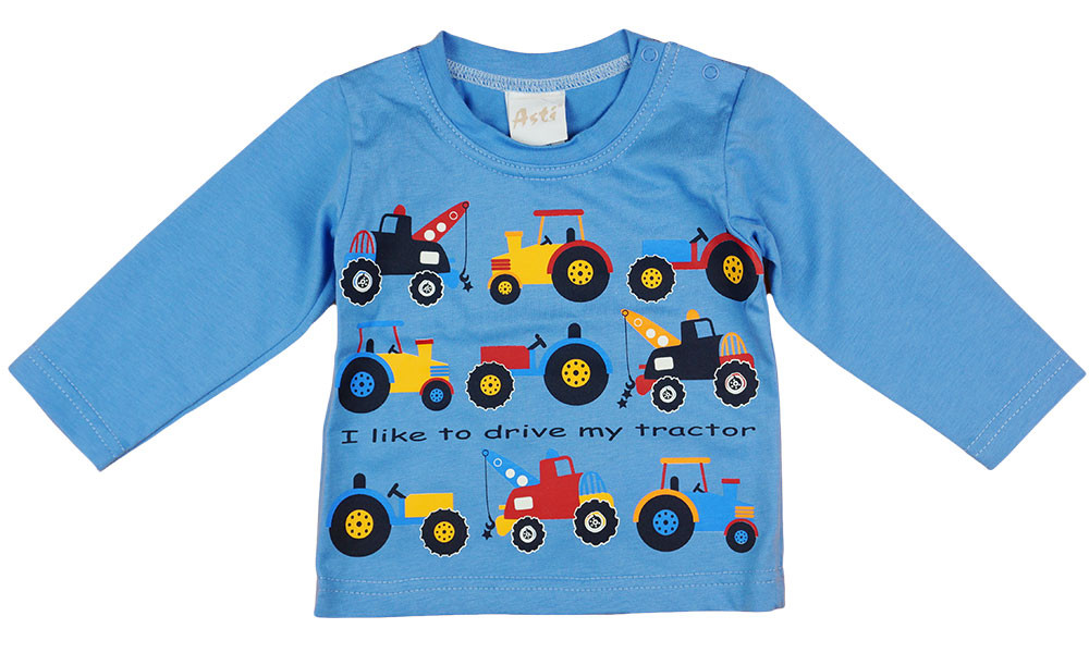 babashop.hu - Traktor mintás hosszú ujjú fiú póló