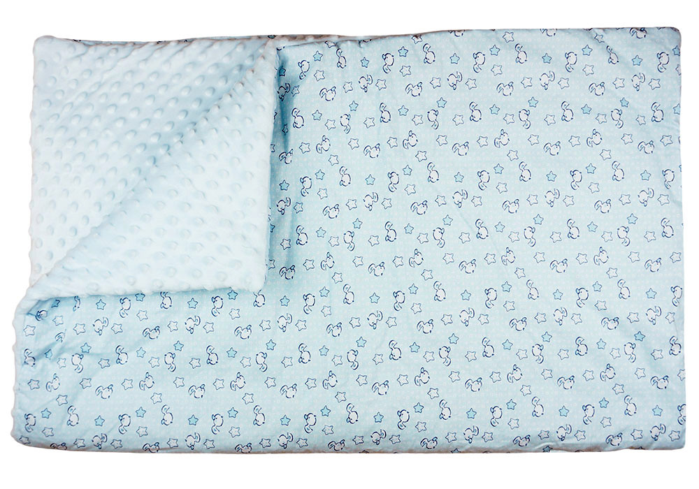babashop.hu - Mintás wellsoft béléses pamut babatakaró (75x100cm)