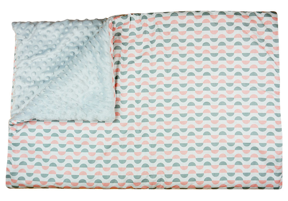 babashop.hu - Mintás wellsoft béléses pamut babatakaró (75x100cm)