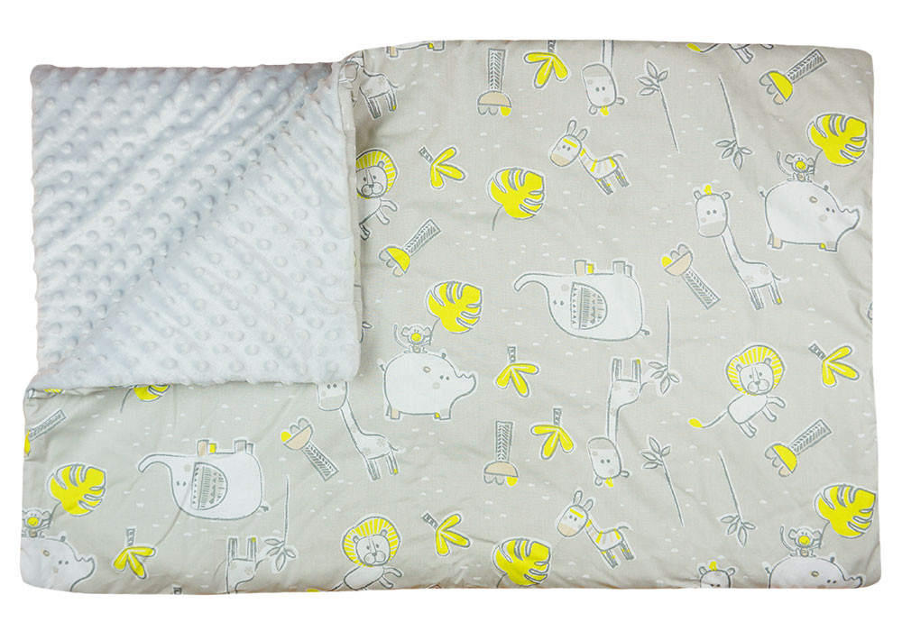 babashop.hu - Mintás wellsoft béléses pamut babatakaró (75x100cm)
