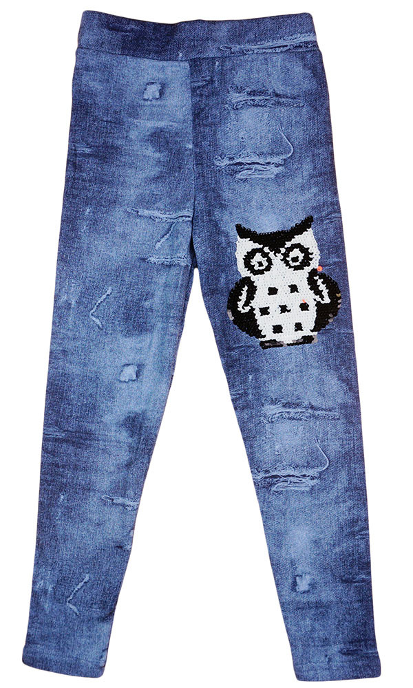 babashop.hu - Baglyos flitteres lányka leggings