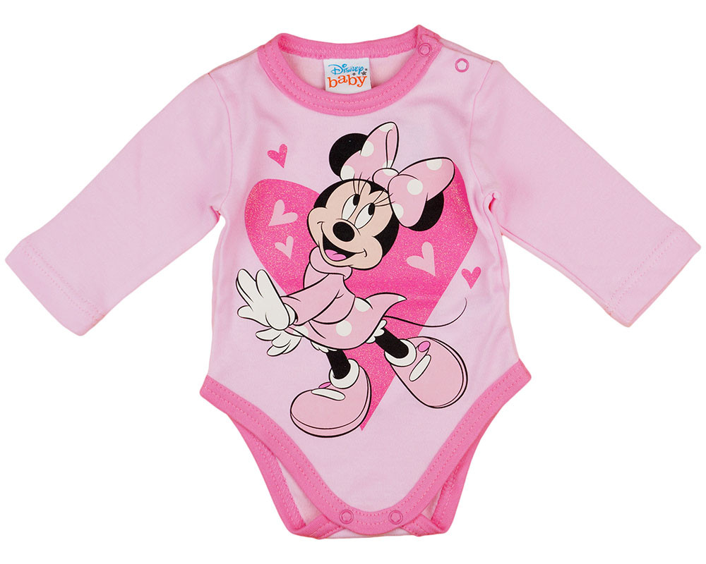babashop.hu - Disney Minnie szívecskés hosszú ujjú baba body