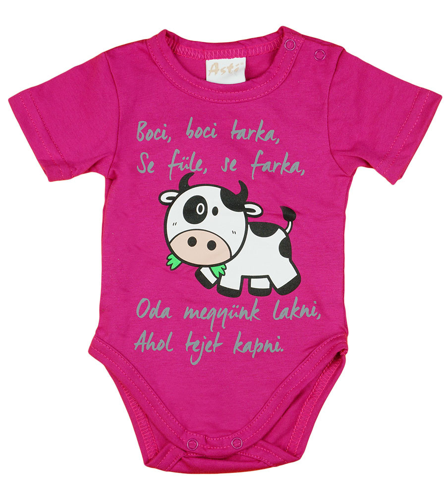 babashop.hu - Bocis feliratos rövid ujjú baba body