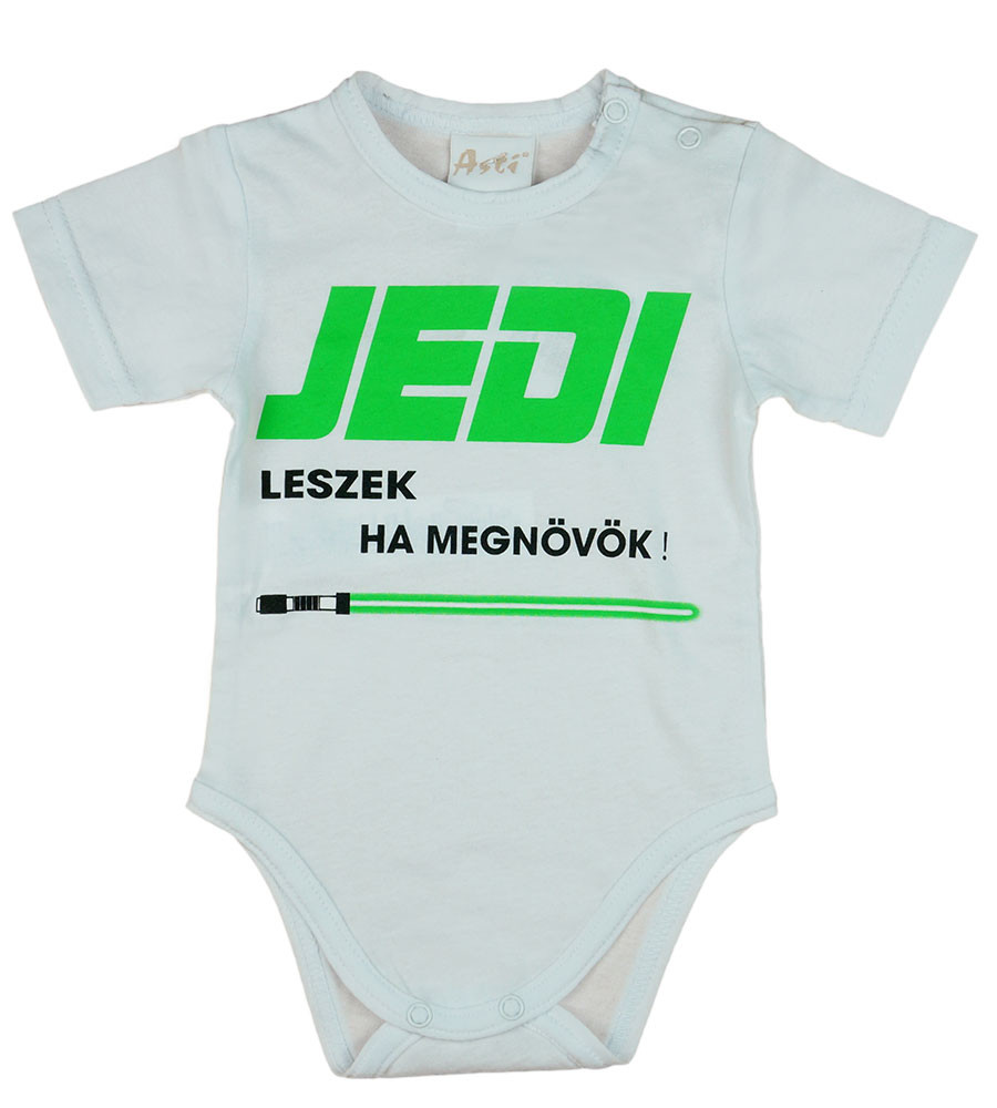 babashop.hu - "Jedi leszek ha megnövök!" feliratos rövid ujjú baba body