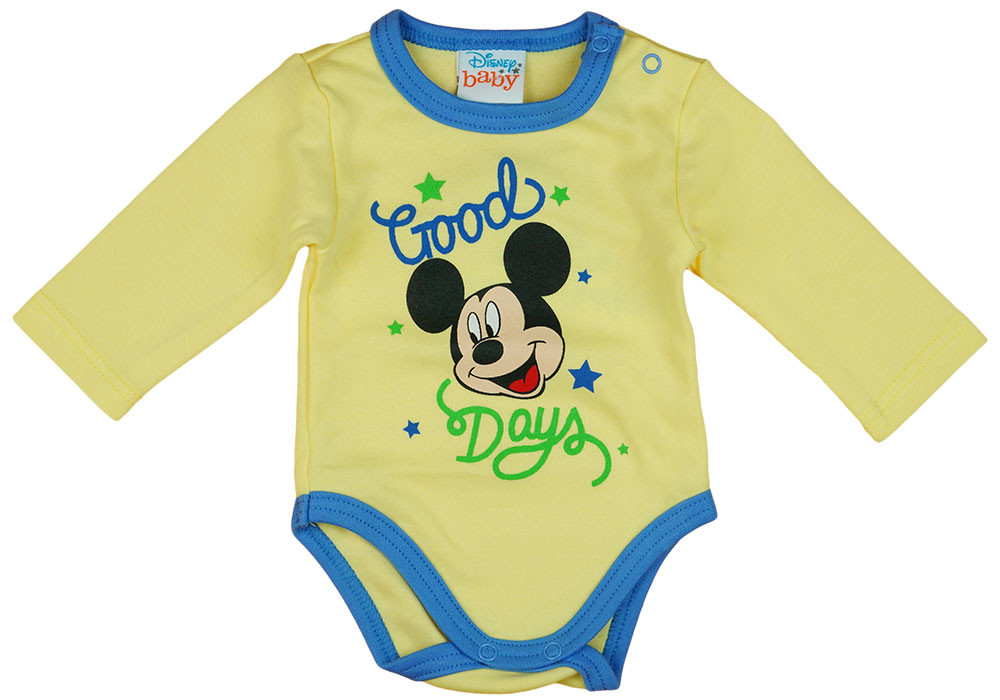 babashop.hu - Disney Mickey "Good Days" hosszú ujjú baba body