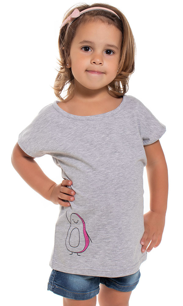 babashop.hu - Mini&Me kislány rövid ujjú póló Avokádó mintával