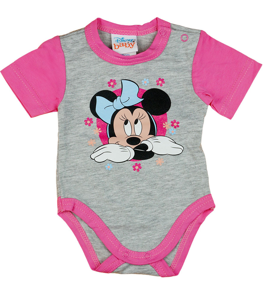 babashop.hu - Disney Minnie virágos rövid ujjú baba body