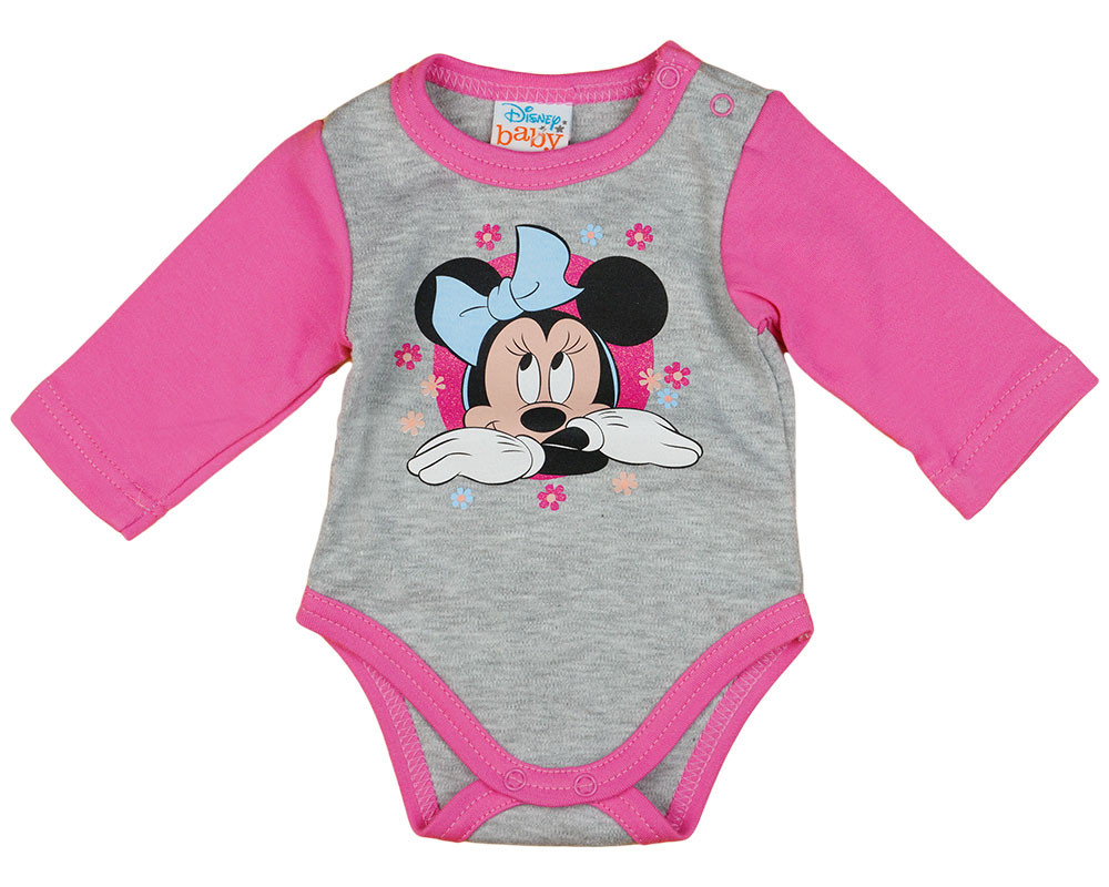 babashop.hu - Disney Minnie virágos hosszú ujjú baba body