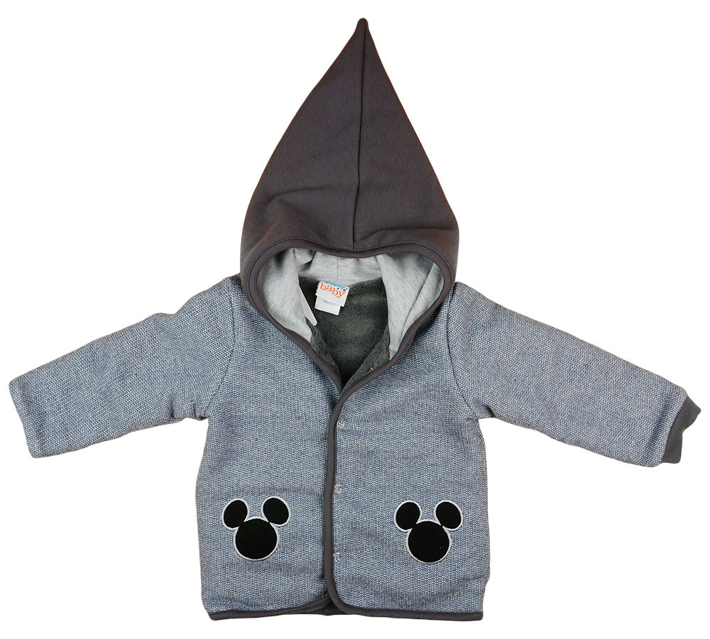 babashop.hu - Disney Mickey belül bolyhos kapucnis kocsikabát/kardigán