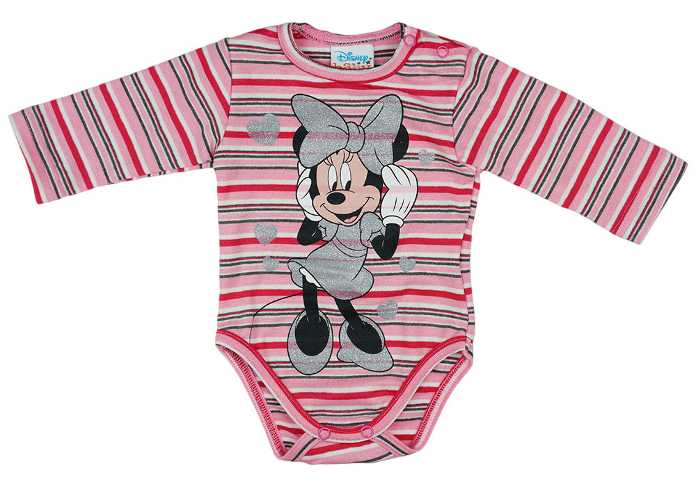 babashop.hu - Disney Minnie szívecskés hosszú ujjú baba body