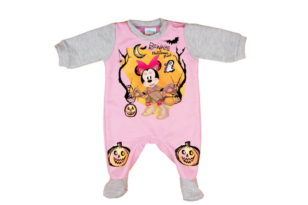 babashop.hu - Disney Minnie halloween belül bolyhos hosszú ujjú rugdalózó