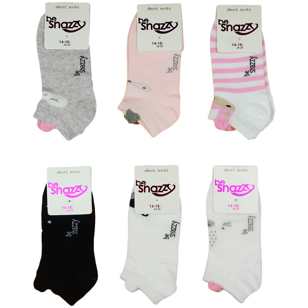 babashop.hu - Lányka 6db-os bokazokni szett