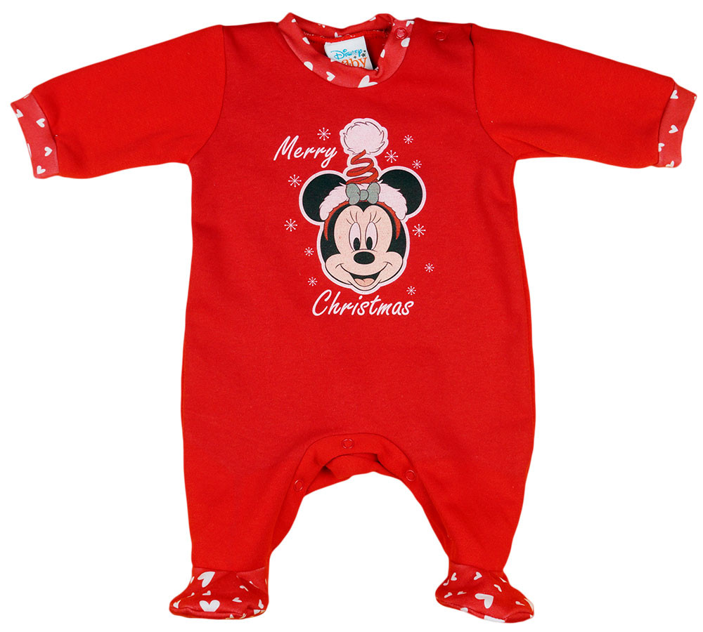 babashop.hu - Disney Minnie karácsonyi belül bolyhos rugdalózó