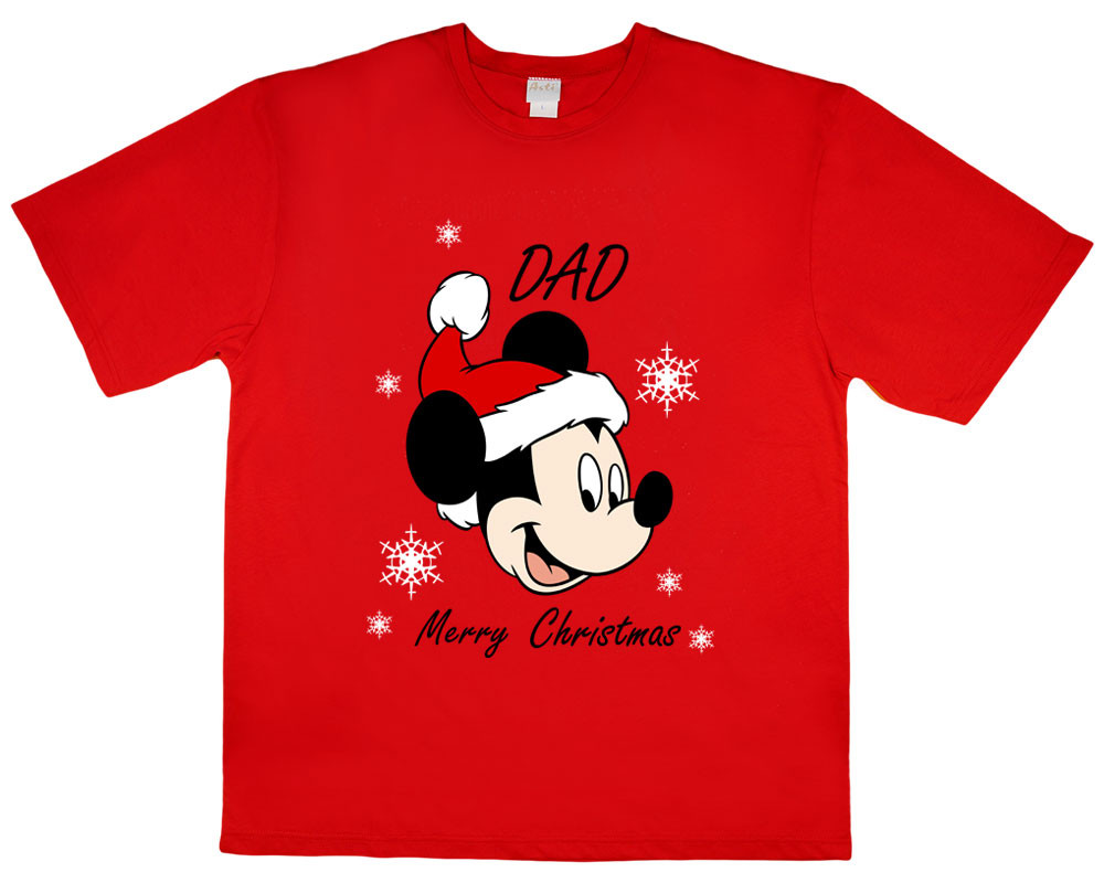 babashop.hu - Disney Mickey karácsonyi férfi póló apáknak