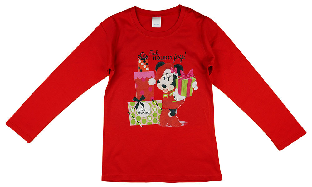 babashop.hu - Disney Minnie karácsonyi feliratos lányka póló