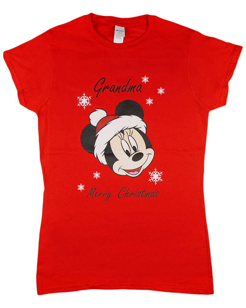 babashop.hu - Disney Minnie karácsonyi feliratos póló nagymamáknak