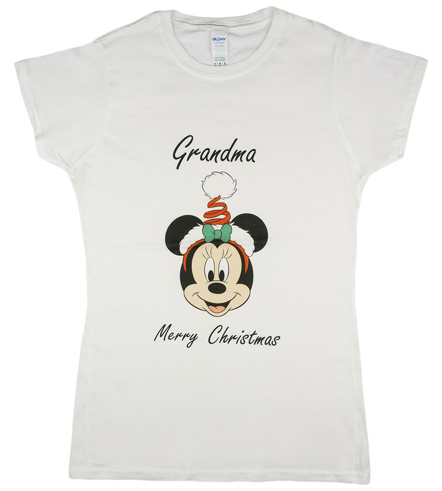 babashop.hu - Disney Minnie karácsonyi feliratos póló nagymamáknak
