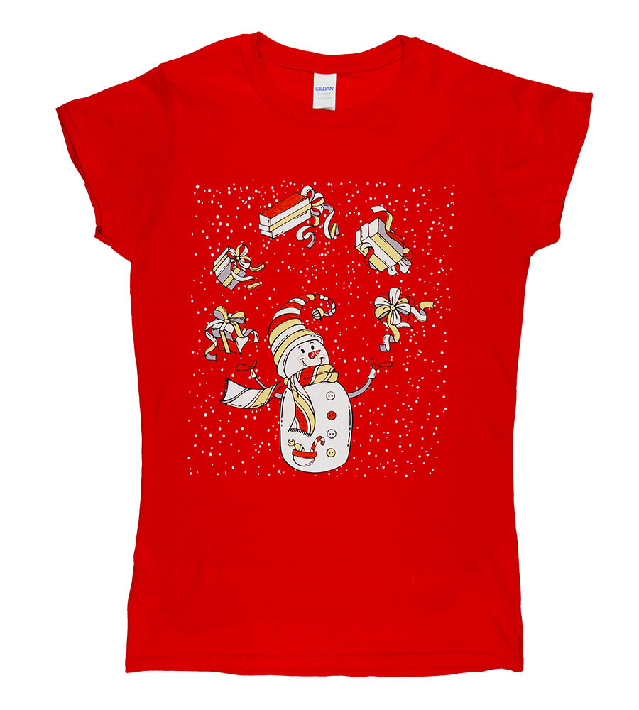 babashop.hu - Karácsonyi hóemberes női póló