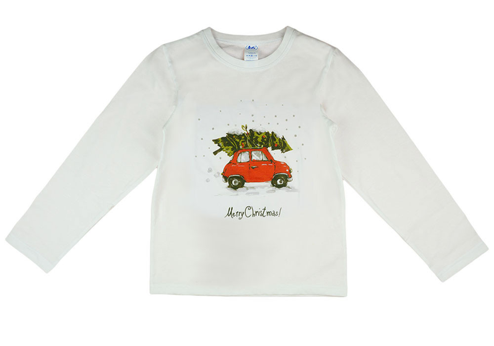 babashop.hu - Karácsonyi vintage autós hosszú ujjú gyerek póló