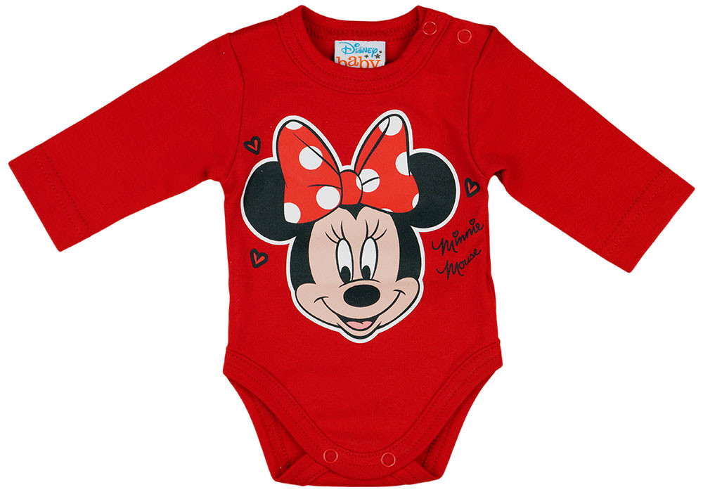 babashop.hu - Disney Minnie szívecskés hosszú ujjú baba body