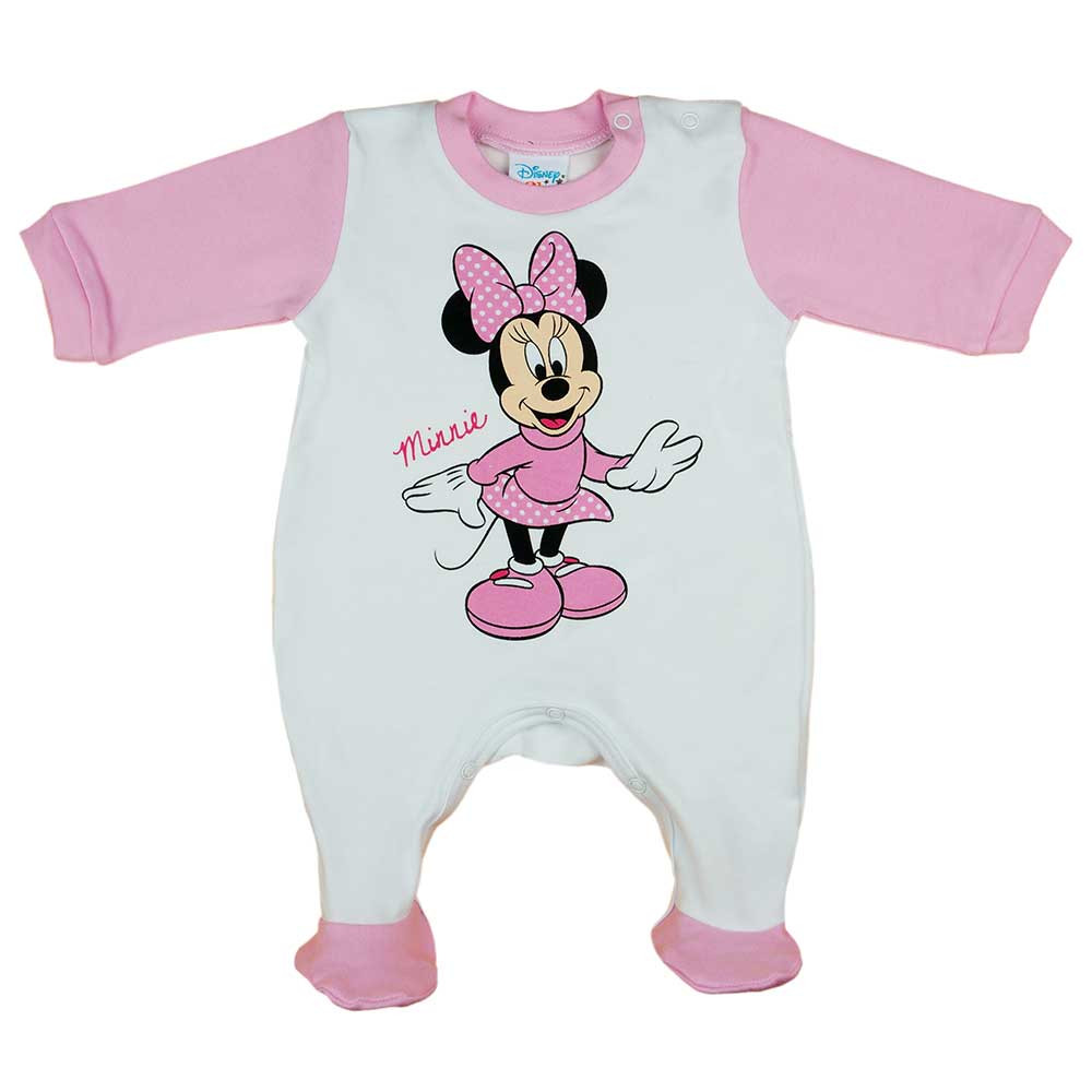 babashop.hu - Hosszú ujjú rugdalózó Minnie egér mintával