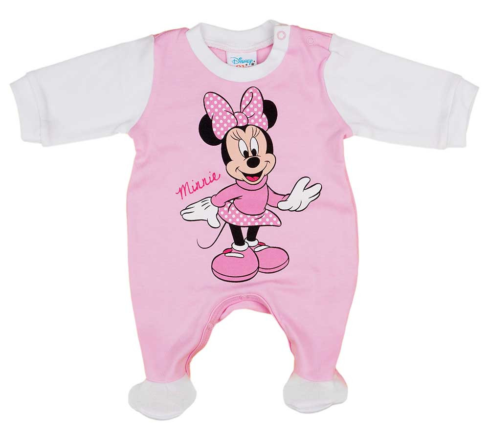 babashop.hu - Hosszú ujjú rugdalózó Minnie egér mintával