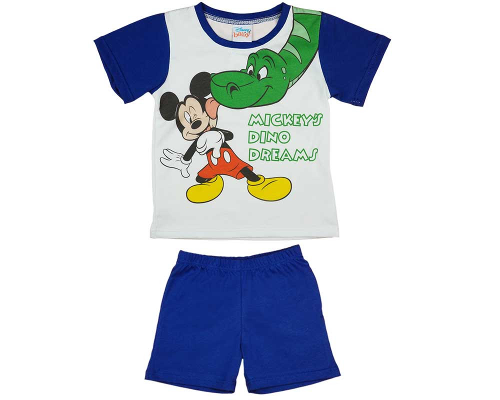 babashop.hu - 2 részes kisfiú pamut nyári szett Mickey egér mintával