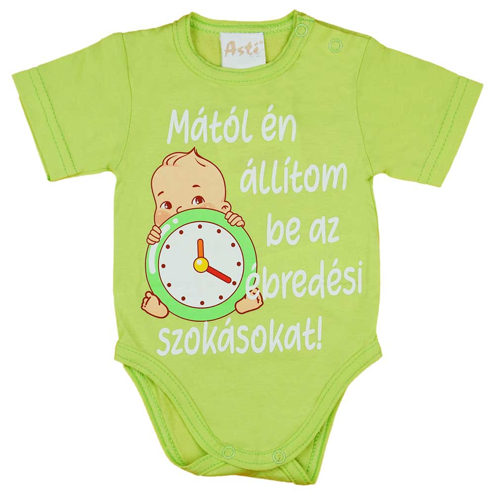 babashop.hu - Feliratos rövid ujjú kislány baba body