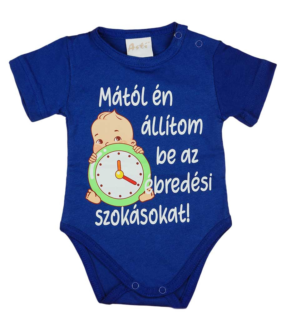 babashop.hu - Feliratos rövid ujjú kisfiú baba body