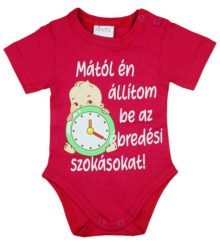 babashop.hu - Feliratos rövid ujjú kisfiú baba body