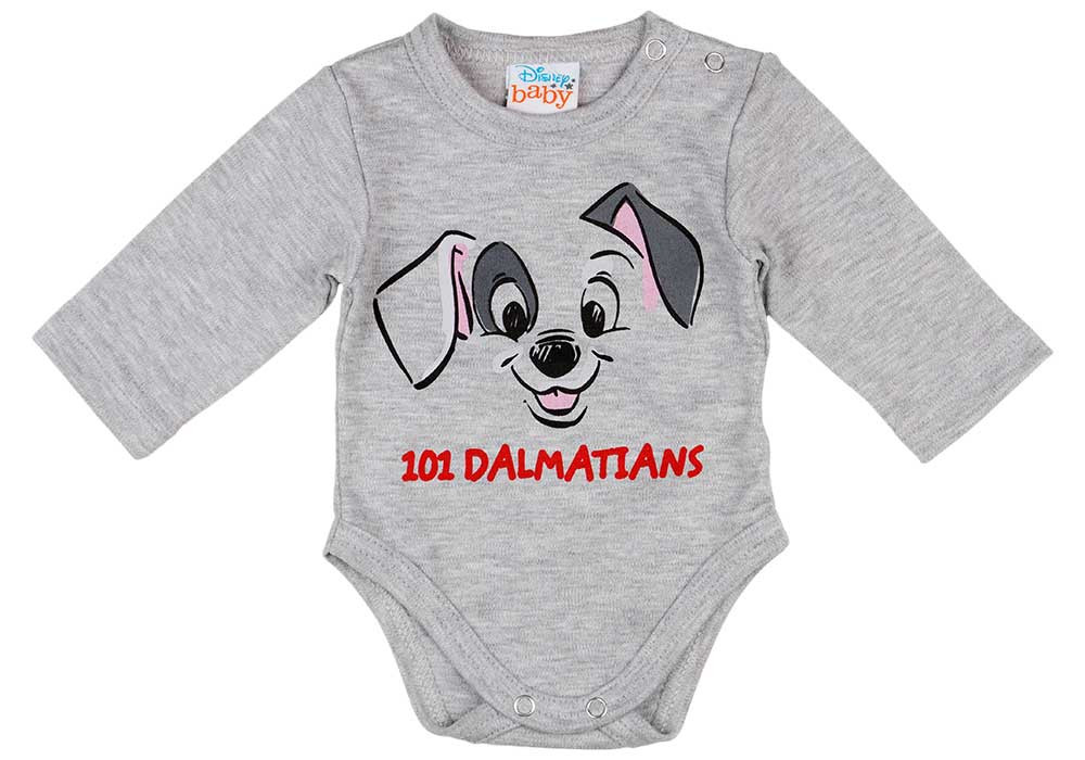 babashop.hu - Hosszú ujjú baba body 101 kiskutyás mintával