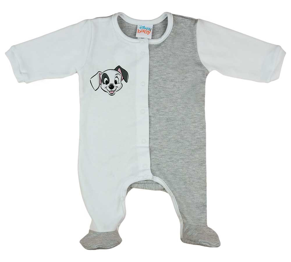 babashop.hu - Hosszú ujjú baba rugdalózó 101 kiskutya mintával