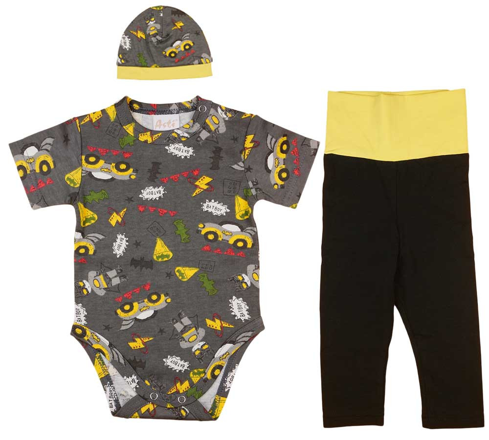 babashop.hu - 3 részes nyári kisfiú szett Batman mintával