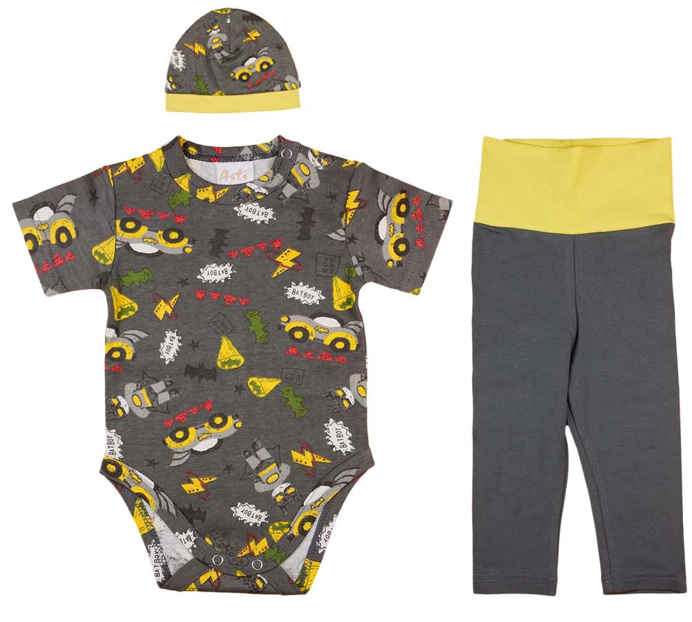babashop.hu - 3 részes nyári kisfiú szett Batman mintával
