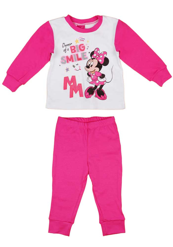 babashop.hu - 2 részes kislány pamut pizsama Minnie egér mintával