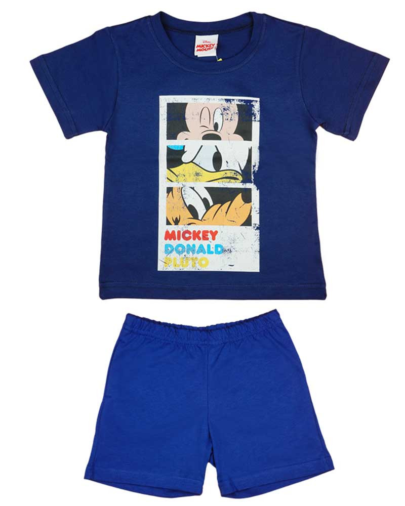 babashop.hu - 2 részes kisfiú pamut nyári szett Mickey egér mintával