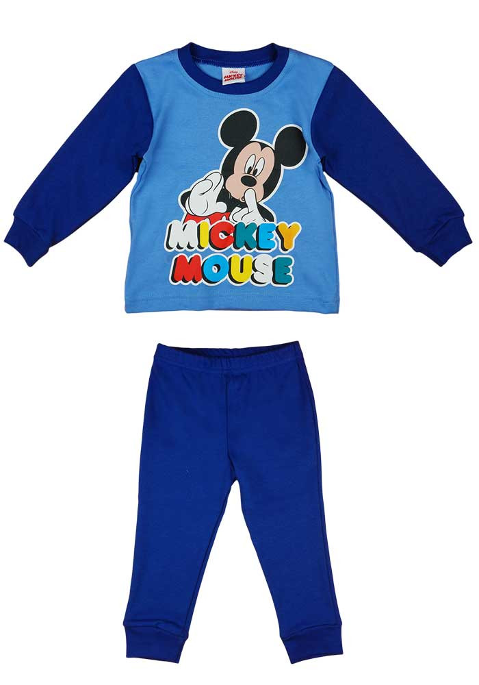 babashop.hu - Kisfiú pamut pizsama Mickey egér mintával