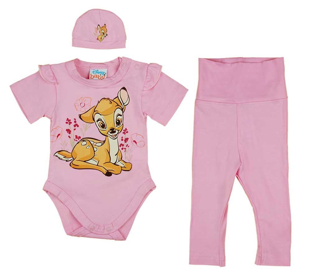babashop.hu - 3 részes baba szett bambi mintával