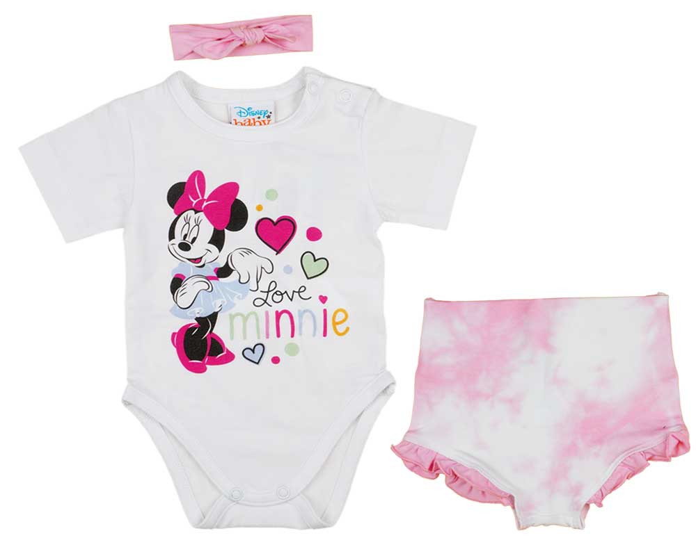 babashop.hu - Nyári 3 részes batikolt baba szett Minnie egér mintával