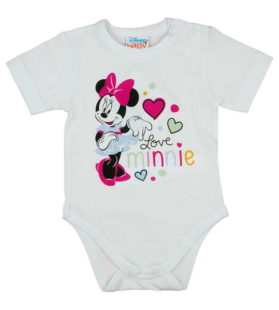 babashop.hu - Rövid ujjú baba body Minnie egér mintával