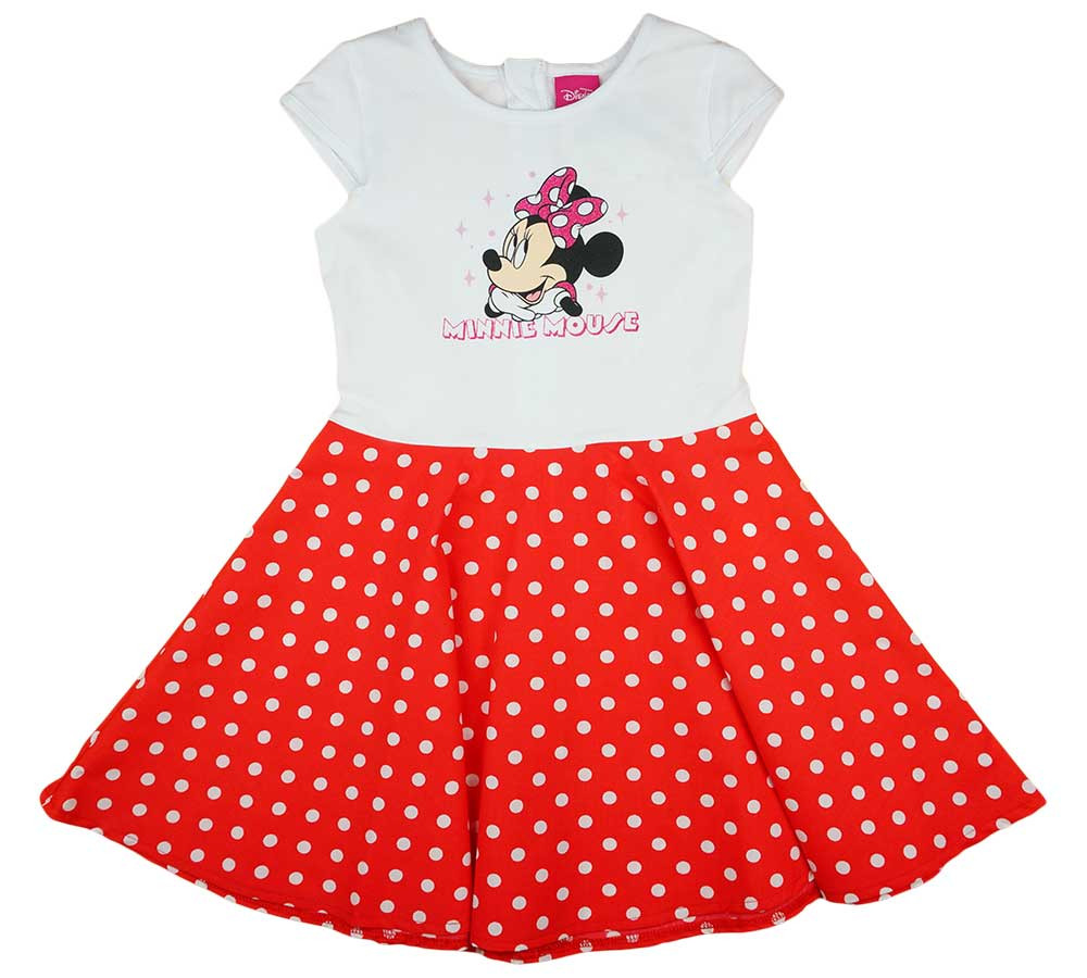 babashop.hu - Nyári pöttyös kislány ruha Minnie egér mintával